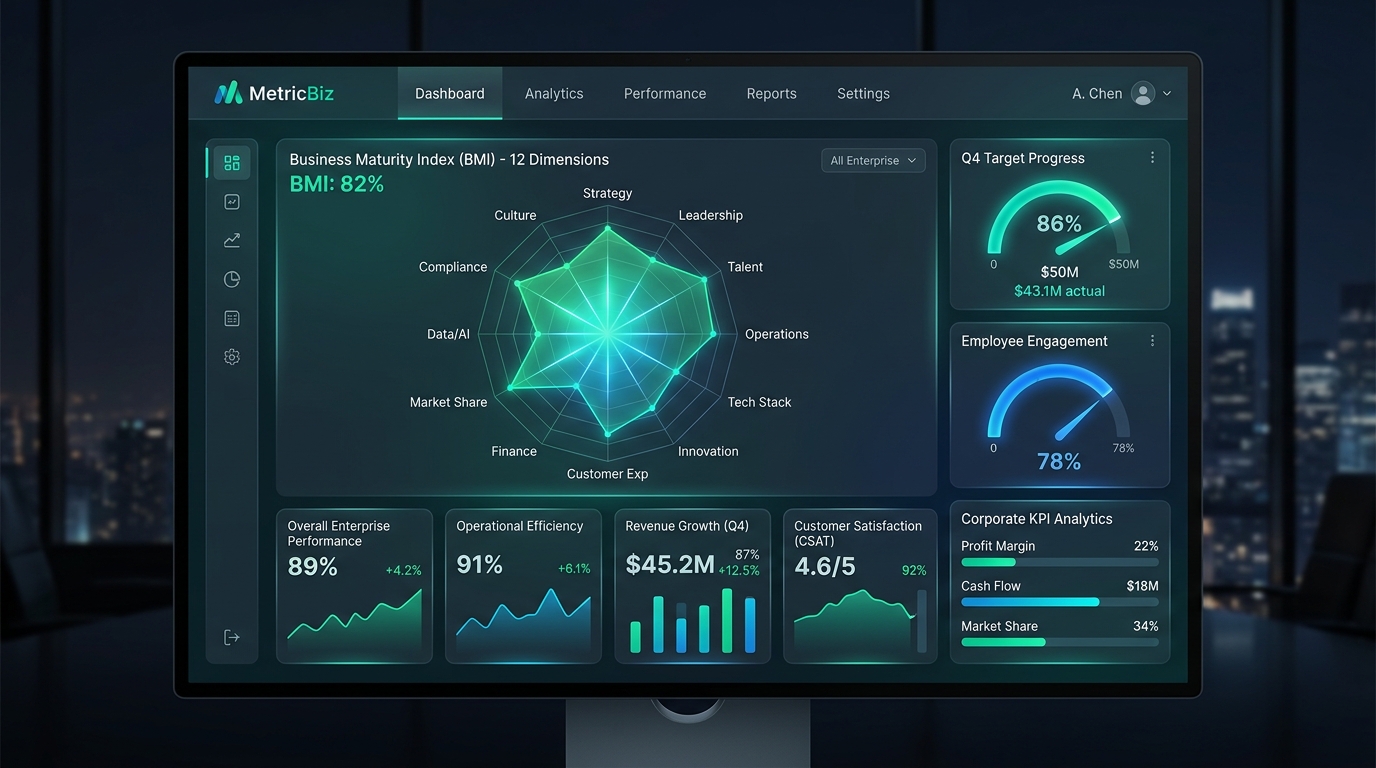 MetricBiz Dashboard de Madurez 12D